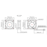 Ventilateur axial PC sans balais POWERYEAR 7025 5V/12V AC, refroidissement DC, ventilation 3000 PWM 70mm, certifié ROHS pour usage industriel