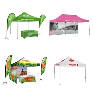 Advertising Outdoor Folding Banner Printing Custom Pop Up Display Marquee Gazebos Canopy Tent For Mobile Shop