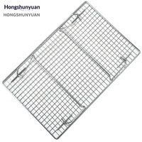 Grille de refroidissement pliable en maille argentée pour four, pour pain et gâteaux, compatible lave-vaisselle, outils de pâtisserie FCM transfrontaliers