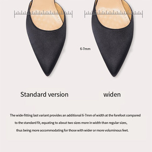 صنادل نسائية أنيقة بكعب رفيع ورفيع للغاية، تصميم جديد لصيف هذا العام، مقدمة مدببة، الجزء العلوي من القماش، كعب عالي مثير وأنيق - Product Image 5