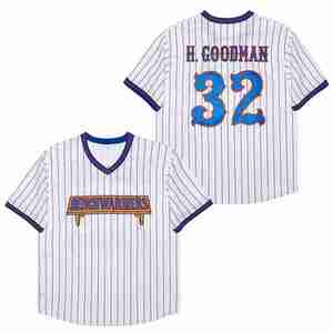 Maglia da Baseball Ricamata di Alta Qualità, Abbigliamento Sportivo Personalizzato, Maglietta a Righe Richie Goodman per Uomini, Donne e Giovani - Product Image 5