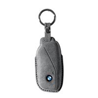 Étui de protection pour clé de voiture en Alcantara Premium Xingcong, remplacement de la coque de clé pour BMW Série 3/4/5/6/7 X3 X5 X6 Z4