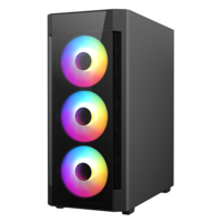 Boîtier d'ordinateur ATX en verre trempé haut de gamme AntarcChill Factory, boîtier de jeu pour PC, nouveau style OEM, boîtier d'ordinateur RGB