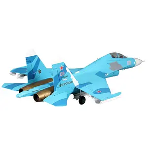 High Power FMS SU-27 RC Fighting Jet Twin EDF PNP Jet 80A ESCs Ball Link Control for Precision Hobby Toy