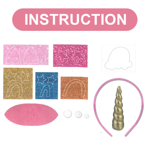 Kit de fabrication de bandeaux pour enfants en feutre et mousse OEM, accessoires pour cheveux DIY pour filles et bébés - Product Image 2