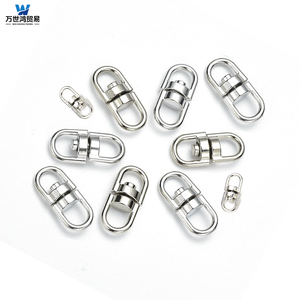 Crochet à œil <span class=keywords><strong>pivotant</strong></span> double à 8 formes, durable, professionnel, polyvalent, plaqué nickel, alliage de zinc de haute qualité, indispensable - Product Image 4