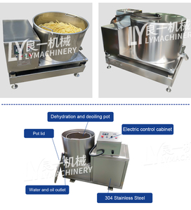 <span class=keywords><strong>Machine</strong></span> industrielle de lavage de légumes, de déshydratation centrifuge <span class=keywords><strong>et</strong></span> de dégraissage, avec contrôle PLC, sécheuse haute efficacité pour pommes de terre <span class=keywords><strong>et</strong></span> bananes - Product Image 4