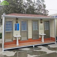Conteneur préfabriqué économique, durable et portable de 20 à 40 pieds, extérieur écologique, salle de bain, toilettes, douche, construction rapide