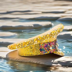 <span class=keywords><strong>Sombrero</strong></span> de Capitán Steampunk con Pedrería y Logotipo Personalizado, MOQ Bajo, Ideal para Cenas de Gala y Fiestas Nupciales - Product Image 4