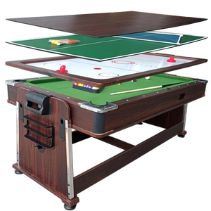 Nueva <span class=keywords><strong>mesa</strong></span> <span class=keywords><strong>de</strong></span> juego <span class=keywords><strong>multifuncional</strong></span> 4 en 1 <span class=keywords><strong>de</strong></span> Color marrón, <span class=keywords><strong>mesa</strong></span> <span class=keywords><strong>de</strong></span> <span class=keywords><strong>billar</strong></span> <span class=keywords><strong>de</strong></span> 7 pies con juego <span class=keywords><strong>de</strong></span> comedor <span class=keywords><strong>de</strong></span> hockey <span class=keywords><strong>de</strong></span> aire <span class=keywords><strong>de</strong></span> ping pong - Product Image 1