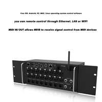 Console numérique Paulkitson 18 canaux MR18 pour équipement de scène, système audio PA, mixeur DJ, console numérique en métal