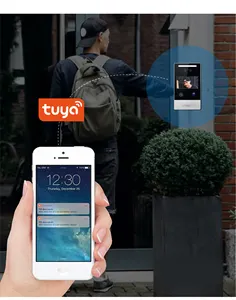 וידאו דלת טלפון אינטרקום אבטחת בית טבעת SystemSmart פעמון Tuya
