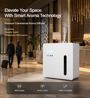 Humidificateur intelligent électrique 500 ml en métal et acrylique avec panneau tactile, diffuseur d'arômes et de parfums pour CVC, vente en gros, qualité supérieure, meilleure vente