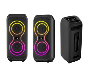 BT2425 Altavoz De Karaoke Reproductor De Música Portátil Altavoces Grandes Fiesta De Dj Al Aire Libre Altavoz De Karaoke Dual De 8 Pulgadas Con Micrófono Y <span class=keywords><strong>Bluetooth</strong></span> - Product Image 6