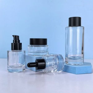 Wholesale <b>Spray</b> Pump Bottle 30ml 50ml 100ml Frosted Glass Black <b>Spray</b> Perfume Cosmetic Packaging - Product Image 2