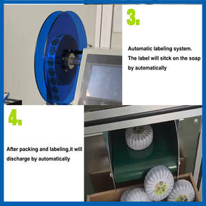 Automatic Labeling Semi Automatic Round Soap Pleat Type Packing Wrapping Labeling <b>Machine</b> - Product Image 5