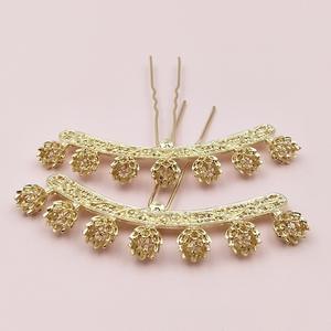 Accessoires <span class=keywords><strong>de</strong></span> bijoux <span class=keywords><strong>de</strong></span> bricolage <span class=keywords><strong>de</strong></span> style ancien Lutin, épingles à cheveux Lotus en alliage, <span class=keywords><strong>couronnes</strong></span> <span class=keywords><strong>de</strong></span> cheveux, chapeaux Hanfu, matériaux artisanaux - Product Image 2