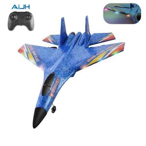 เครื่องบินบังคับวิทยุ AiJH <span class=keywords><strong>Su</strong></span> <span class=keywords><strong>27</strong></span> รุ่น EPP แบบจำลองเครื่องบินร่อน ทนทานต่อการตก ไม่แตกหัก เครื่องบินรบโฟมบังคับวิทยุ - Product Image 1