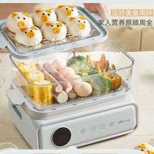 หม้อนึ่งไฟฟ้าแบร์ รุ่น DZG-P20W7 หม้อนึ่งไฟฟ้าอเนกประสงค์ขนาดใหญ่สามชั้นสำหรับใช้ในครัวเรือน - Product Image 4