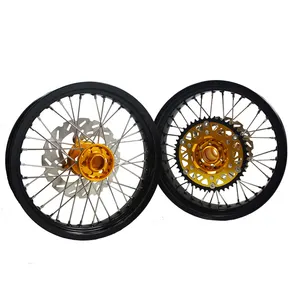 Moyeu 17 ''crf 450 dirt bike alliage d'aluminium jante de roue super moto motard quantité minimale de commande 1 ensemble