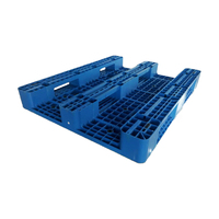 HUADING Grande palette d'entrepôt à un étage en plastique HDPE à 4 voies avec renfort en acier empilable pour un stockage efficace