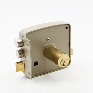 Sicherheits tür Wasserdicht Schwarz Farbe Nacht verriegelung Tor Felgen schloss Herstellung und Messing Zylinder verriegelung mit Deadlock Tür schlüssel - Product Image 5