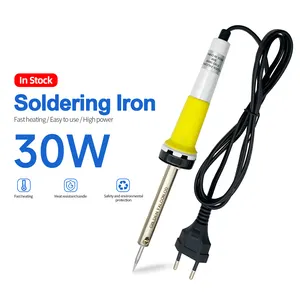 Soldador electrónico de 30W de larga duración, Kit de herramientas de reparación de puntas de hierro para soldar de 220V