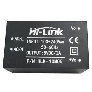 Hi-Link 10M05 AC-DC Power Module Mini Isolation Switch AC to DC 10W Power Supply Module 220V to 5V HLK-10M05 2A Smart Converter