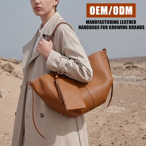 Wholesale Genuine Leather Tote Bag Women Large Capacity Ladies Handbag Minimalist Shopper Purses Bolso De Mujer Custom OEM