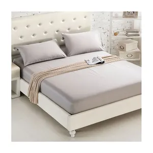 Saint glory conjunto de cama de cor branca pura, lavável, clássico, cama lisa, tecido de algodão