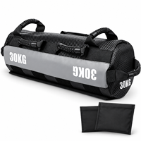 Sac de sable de fitness en tissu PVC, étanche, 10-30 kg, pour équipement d'entraînement de force en salle de sport commerciale, fourni par l'usine OEM