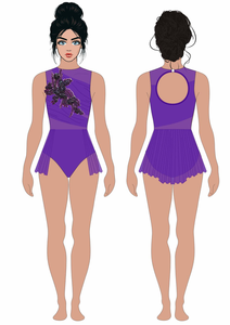 <span class=keywords><strong>Justaucorps</strong></span> <span class=keywords><strong>de</strong></span> scène infusé en spandex <span class=keywords><strong>de</strong></span> haute qualité pour le patinage, le ballet <span class=keywords><strong>de</strong></span> danse sur glace et les compétitions contemporaines - Product Image 5