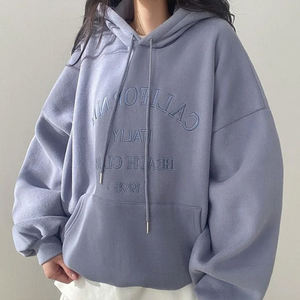 Mode Streetwear Broderie sur mesure Sweats à capuche surdimensionnés pour femmes - Product Image 4