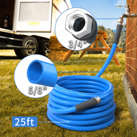 Tuyau d'eau chaude anti-torsion en laiton RMWH25, plage de température 4F-176F, pression 350 PSI pour utilisation en camping-car/roulotte/camping/marine