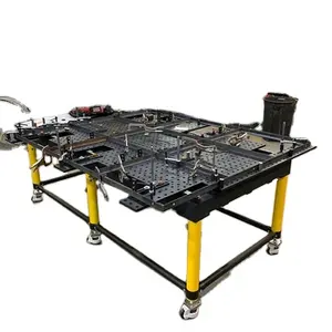 2d/ 3d Welding table platform fixture and jig design flexible welding workstation, with clamps and fixtures