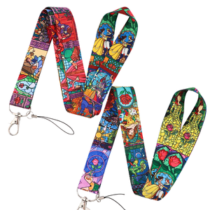 聚酯环保双色UV印花时尚挂绳，带钥匙扣和塑料挂钩，二合一功能配件 - Product Image 2