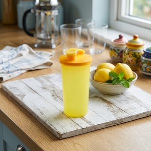 Vaso de Plástico PP para Bebidas con Tapa Abatible, Vaso Reutilizable y Duradero para Café, Smoothies, Jugos y Agua - Product Image 5