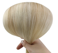Extensions de cheveux humains à trame fine et invisible, volume épais aux pointes, 100% cheveux humains européens russes, de 14 à 26 pouces