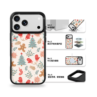 Coque de téléphone AG Feeling Black Edge avec motif arbre doré et chapeau pour iPhone 17, 17 Pro Max, 16 Pro, 15, 15 Pro Max, 15 Pro, 14 Pro Max – Coque magnétique