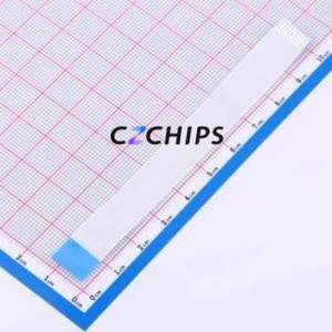 FFC-1.0-10-100-B-4-8 FFC Cable (Flexible Flat Cable) P=1mm Connector 10P 1mm 0.3mm Reverse - Product Image 2
