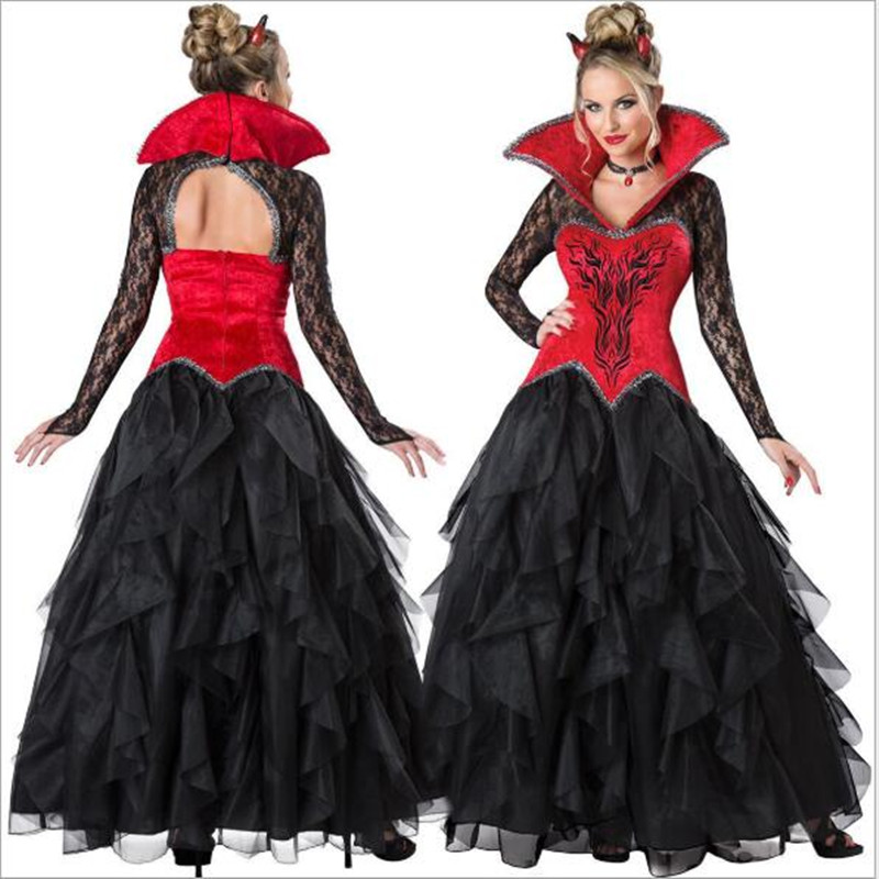 sexy vampire clothes Vampire Costume Dress, Gothic Wardrobe, Cruella De Vil Costume, Women Vampire  Costume, Vampiress, Femme Fatale Costume, Sexy Formal Dress main image 1