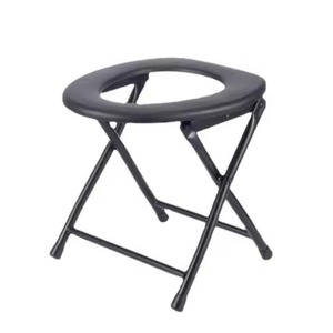 Folding Commode Shower Chair with Bedpan/Home Care or Health Care Toilet Commode Chair/Wheelchair - Product Image 4