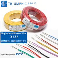Kabel Silikon UL3132 Tahan Suhu Tinggi, Fleksibel, Berinti Tembaga Terpilin 16-28AWG untuk Peralatan Industri