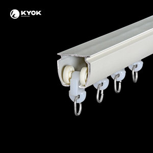 KYOK Vente en gros Rail de rideaux silencieux en aluminium de haute qualité Rail de rideaux de <span class=keywords><strong>plafond</strong></span> - Product Image 2