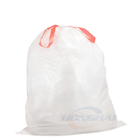 Sac à soufflets latéraux de 50 litres avec fermeture thermosoudée, sacs poubelle en PE robustes et durables de 13 gallons
