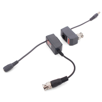 Transmetteur vidéo/audio/alimentation 2 en 1 5mp 1080p BNC RJ45 Connecteur coaxial HD UTP Paire torsadée Balun vidéo pour accessoires de vidéosurveillance