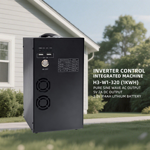 Générateur solaire 1000Wh, batteries externes solaires, charge solaire, cellule LiFePO4 3.2V 314Ah, onde sinusoïdale pure 220V/50Hz - Product Image 4