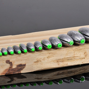 Plomada de pesca Aohu Olive de 10g, ecológica, con tapa hueca para pesca en balsa o estanque. - Product Image 2