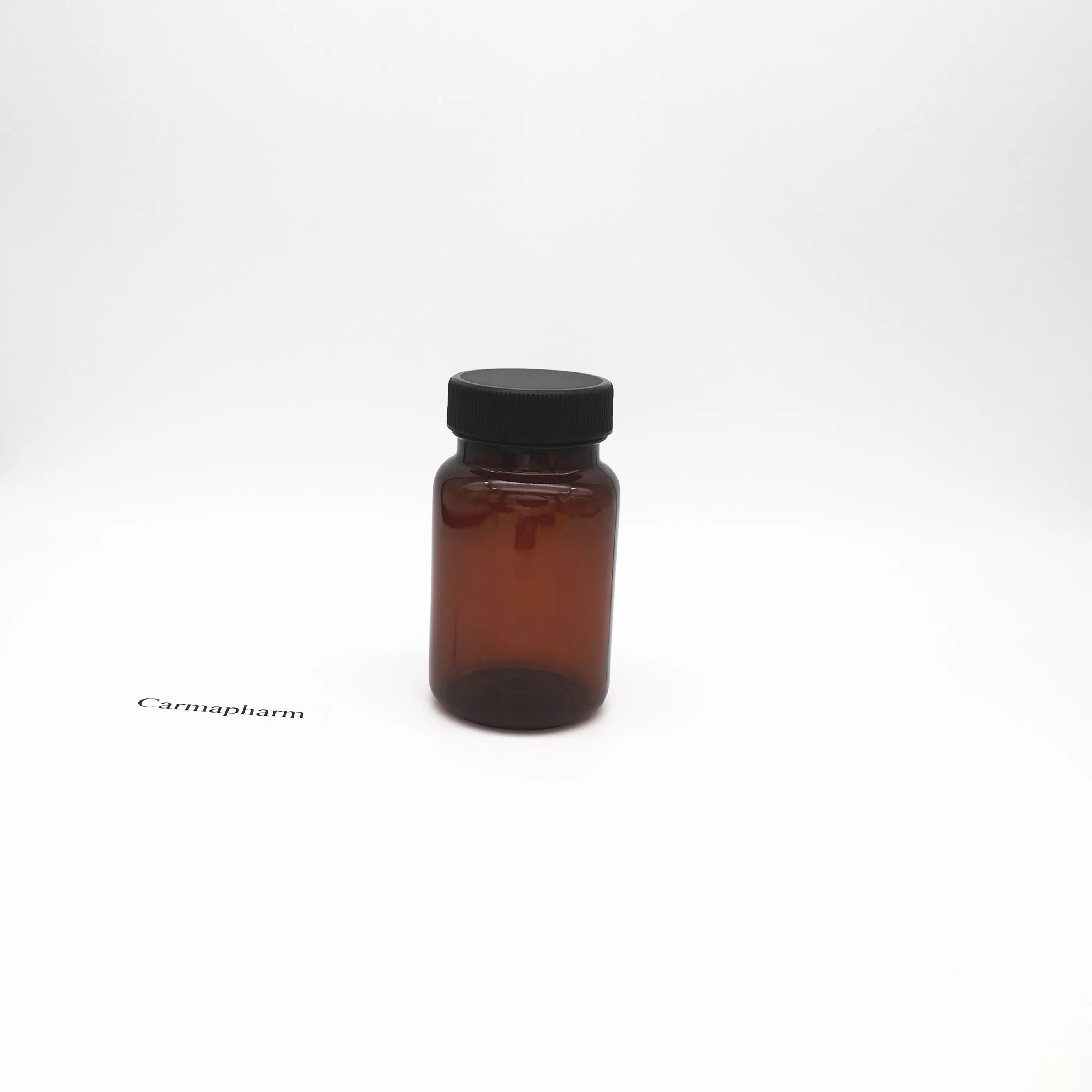 100cc kahverengi ilaç şişesi 100ml Amber Şişeler siyah kapaklı takviyesi Ambalaj kabı