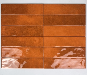 75x300mm 지하철 타일 황금 노란색 광택 및 방수 욕실 및 주방 3x12 인치 세라믹 잉크젯 지하철 타일 공장 직접 - Product Image 1